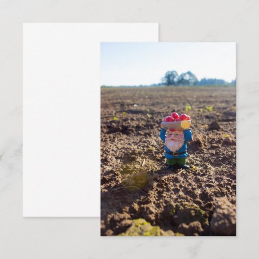 Boerderij Gnome Bedankkaart (Voorkant / Achterkant)
