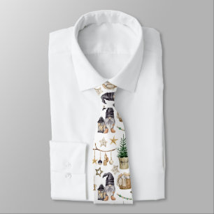 Boerderij Gnome Bells Lantaarns Kerstboom Logs Stropdas