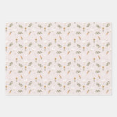 Boerderij Goose Flowers Rustic Yellow Gingham Inpakpapier Vel (Voorkant 3)