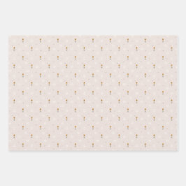 Boerderij Goose Flowers Rustic Yellow Gingham Inpakpapier Vel
