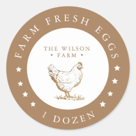 boerderij gouden sterren Egg Karton Sticker