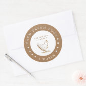 boerderij gouden sterren Egg Karton Sticker (Envelop)