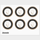 Boerderij Gouden Sterren Ei Karton Sticker (Vel)