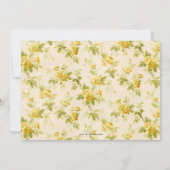  boerderij goudgele bloemen notitiekaartje (Achterkant)