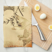  Boerderij Graanzak Kip-collage Theedoek (Quarter Fold)