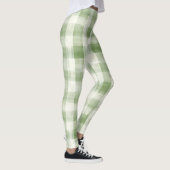 Boerderij Green Cream Plaid Leggings (Rechts)