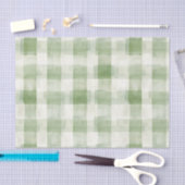 Boerderij Green Cream Plaid Verjaardag Tissuepapier (Craft)