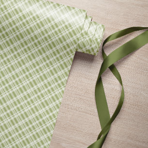 Boerderij Green Tartan Plaid Cadeaupapier