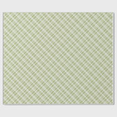 Boerderij Green Tartan Plaid Cadeaupapier (Vlak)
