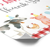 Boerderij Greenery Kaarten & Gifts Birthday Sign Poster (Hoek)