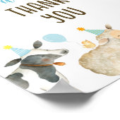 Boerderij Greenery Kaarten & Gifts Birthday Sign Poster (Hoek)