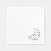 Boerderij groen | Douanenaam Huwelijk Servet (Voorkant)