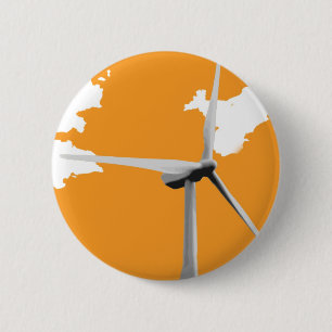 Boerderij Groene Knowes Wind Ronde Button 5,7 Cm