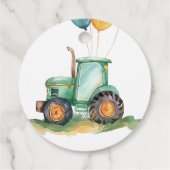 Boerderij Groene Tractor Verjaardag Bedankjes Labels (Achterkant)