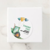 Boerderij Groene Tractor Verjaardag Bedankjes Labels (In situ)