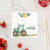 Boerderij Groene Tractor Verjaardag Servet (Insitu)