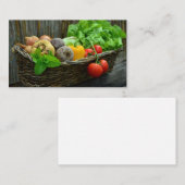 Boerderij groenten, vers visitekaartje (Voorkant / Achterkant)