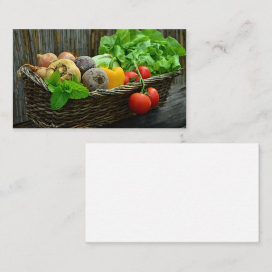 Boerderij groenten, vers visitekaartje (Voorkant / Achterkant)