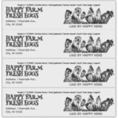  Boerderij Grote Ei Kartonnen Etiket Sticker (Voorkant)