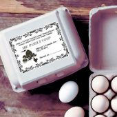 Boerderij Grote Ei Kartonnen Etiket Sticker