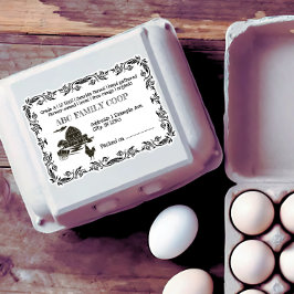 Boerderij Grote Ei Kartonnen Etiket Sticker