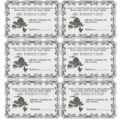 Boerderij Grote Ei Kartonnen Etiket Sticker (Voorkant)