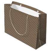 Boerderij Haan Ontwerp Gingham Cadeautas Kip (Achterkant Gekanteld)