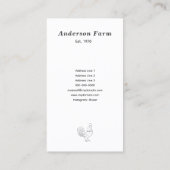 Boerderij Haan Verticaal Visitekaartje (Achterkant)