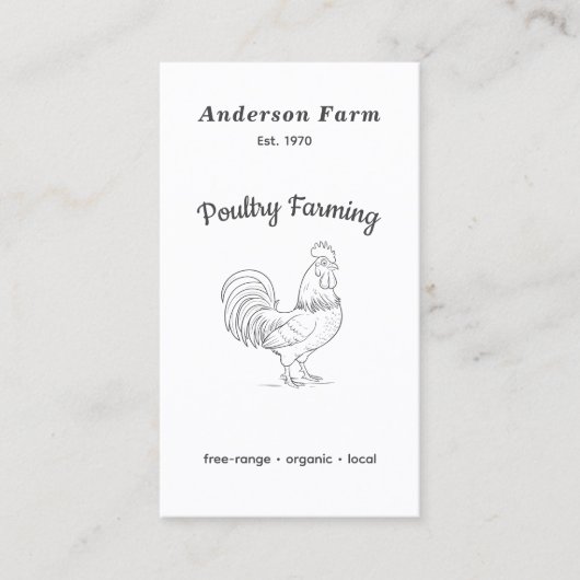 Boerderij Haan Verticaal Visitekaartje (Voorkant)