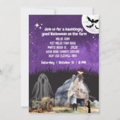  Boerderij Halloween Tractor Party Kaart (Voorkant)