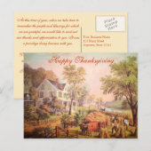 Boerderij Harvest Custom Business Thanksgiving Bri Feestdagenkaart (Voorkant / Achterkant)