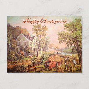 Boerderij Harvest Custom Business Thanksgiving Bri Feestdagenkaart