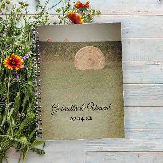 Boerderij Hay Bales Country Wedding Notitieboek