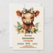 Boerderij Heilige Koe Hoogland 1e Verjaardag Kaart (Voorkant)