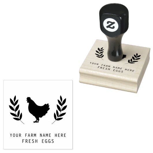 Boerderij Hen | Boerderij of kippenhok gepersonali Rubberstempel (Gestempeld)