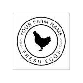 Boerderij Hen | Boerderij of kippenhok gepersonali Rubberstempel (Afrduk)