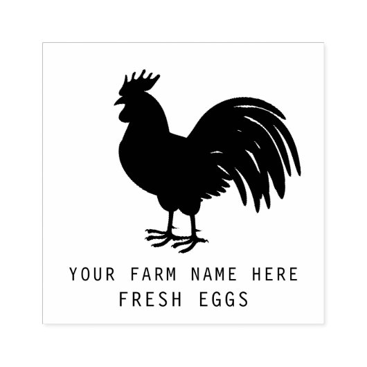 Boerderij Hen | Boerderij of kippenhok gepersonali Rubberstempel (Afrduk)