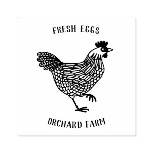 Boerderij Hen Egg Rubberstempel