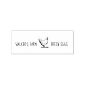 Boerderij Hen Horizontale Ei Karton Stempel (Gestempeld)