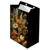 Boerderij Herfst Autumn Pompoen Medium Cadeauzakje (Voorkant Gekanteld)