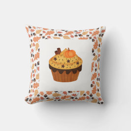 Boerderij Herfst Cupcake met Herfst Sinaasappel Bl Kussen