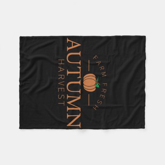 Boerderij herfst Harvest Cute Pumpkin Patch Herfst Fleece Deken (Voorkant (Horizontaal))