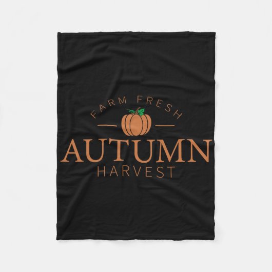 Boerderij herfst Harvest Cute Pumpkin Patch Herfst Fleece Deken (Voorkant)