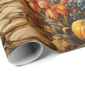 Boerderij Herfst herfst pompoen decoupage Cadeaupapier (Rol Hoek)