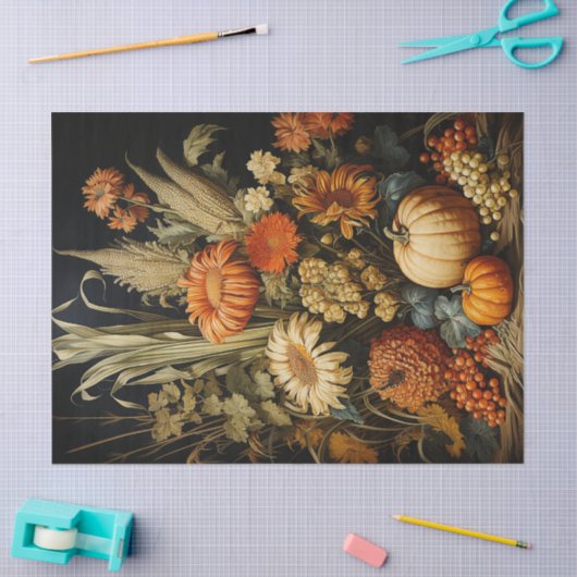 Boerderij Herfst herfst pompoen decoupage Tissuepapier (Craft)