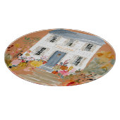 Boerderij Herfst Porch Monogram Snijplank (Hoek)