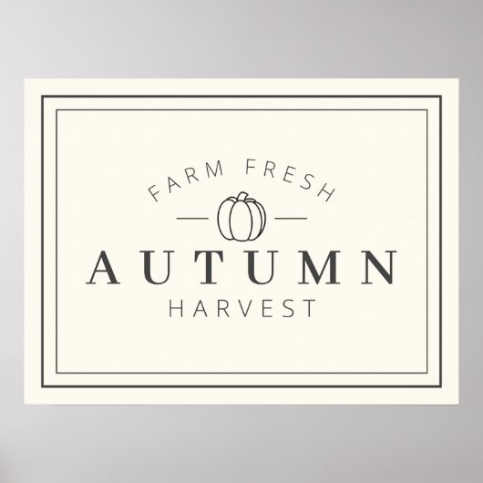 Boerderij herfst Poster Herfst (Voorkant)