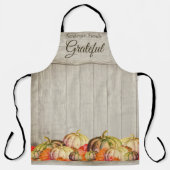 Boerderij Herfst Waterverf Pompoenen Herfstbladere Schort (Voorkant)