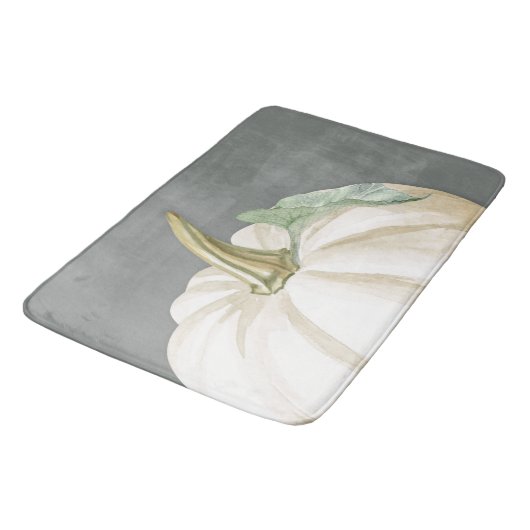 Boerderij herfst witte pompoen badmat (Gekanteld)