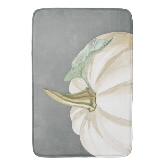 Boerderij herfst witte pompoen badmat (Voorkant Verticaal)